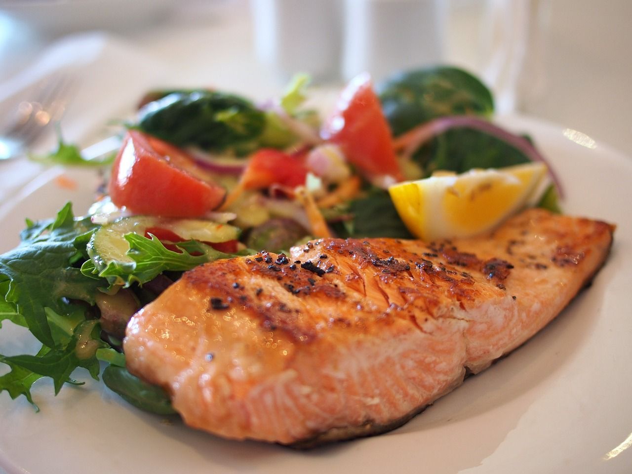 Lachs im Restaurant Rossini-Murano