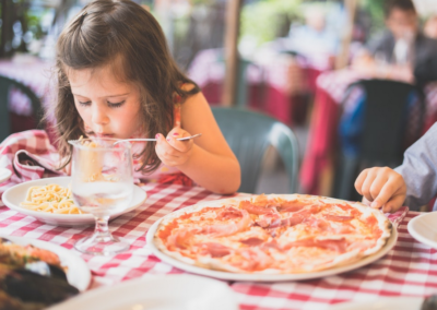 Pizza Pasta im Restaurant Rossini Murano Basel